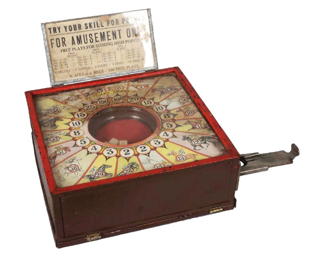 5¢ Kentucky Derby Dice Game. (1 of 4)