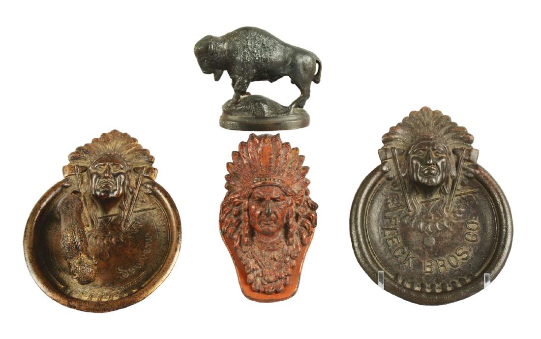 Lot Of 4: Variety Of Native American Items. (1 of 5)