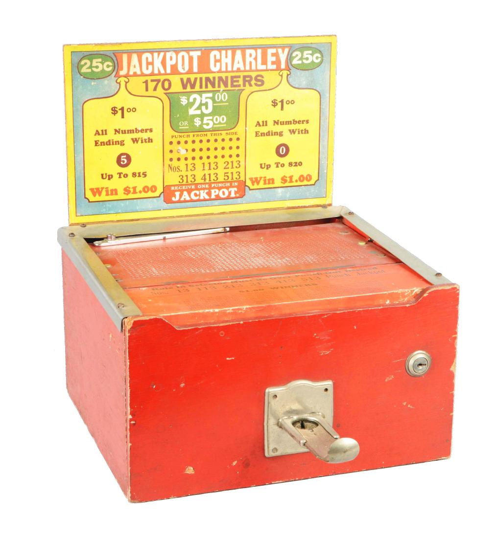 25¢ Jackpot Charley Hole Punch Trade Stimulator. (1 of 8)