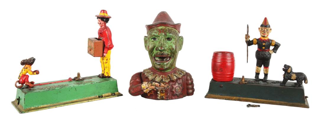 Lot Of 3: Mechanical Banks. (1 of 6)