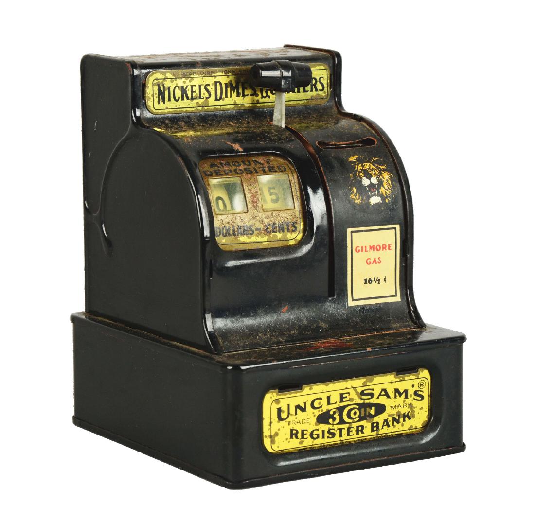 Uncle Sam's 3-Coin Register Bank. (1 of 3)