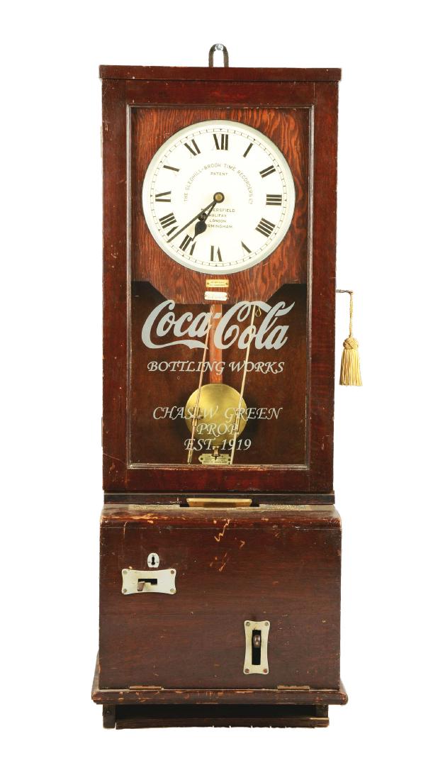 The Gledhill-Brook Time Recorders Coca Cola Time Clock. (1 of 6)