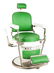 Antique Emil J. Paidar Round Seat Barber Chair.