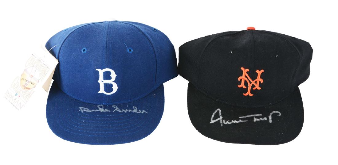 Lot of 2: Willie Mays & Duke Snider Signed Hats. (1 of 3)