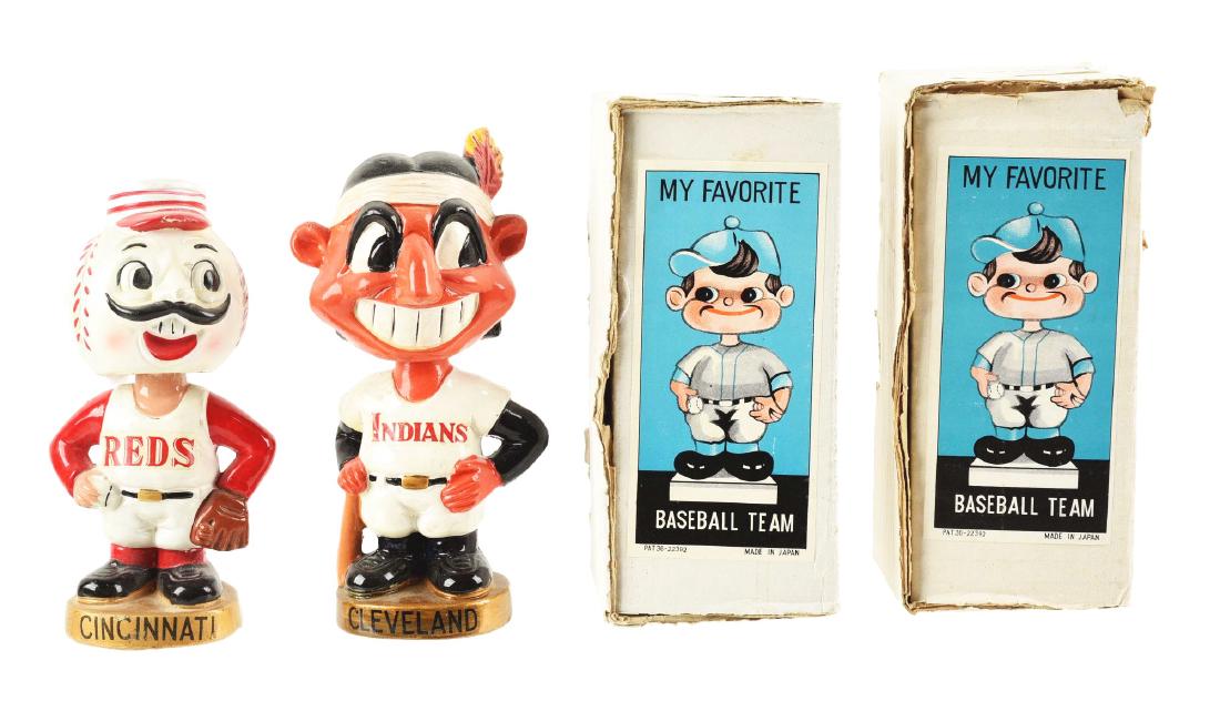 Lot of 2: Baseball Composition Mascot Bobbin Head (1 of 2)