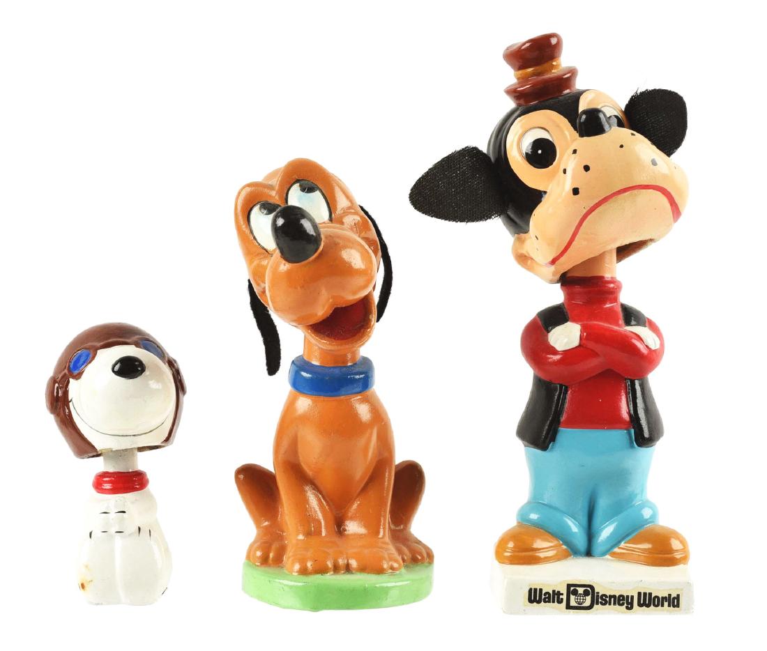 Lot of 3: Character Bobbin Head Dolls. (1 of 2)