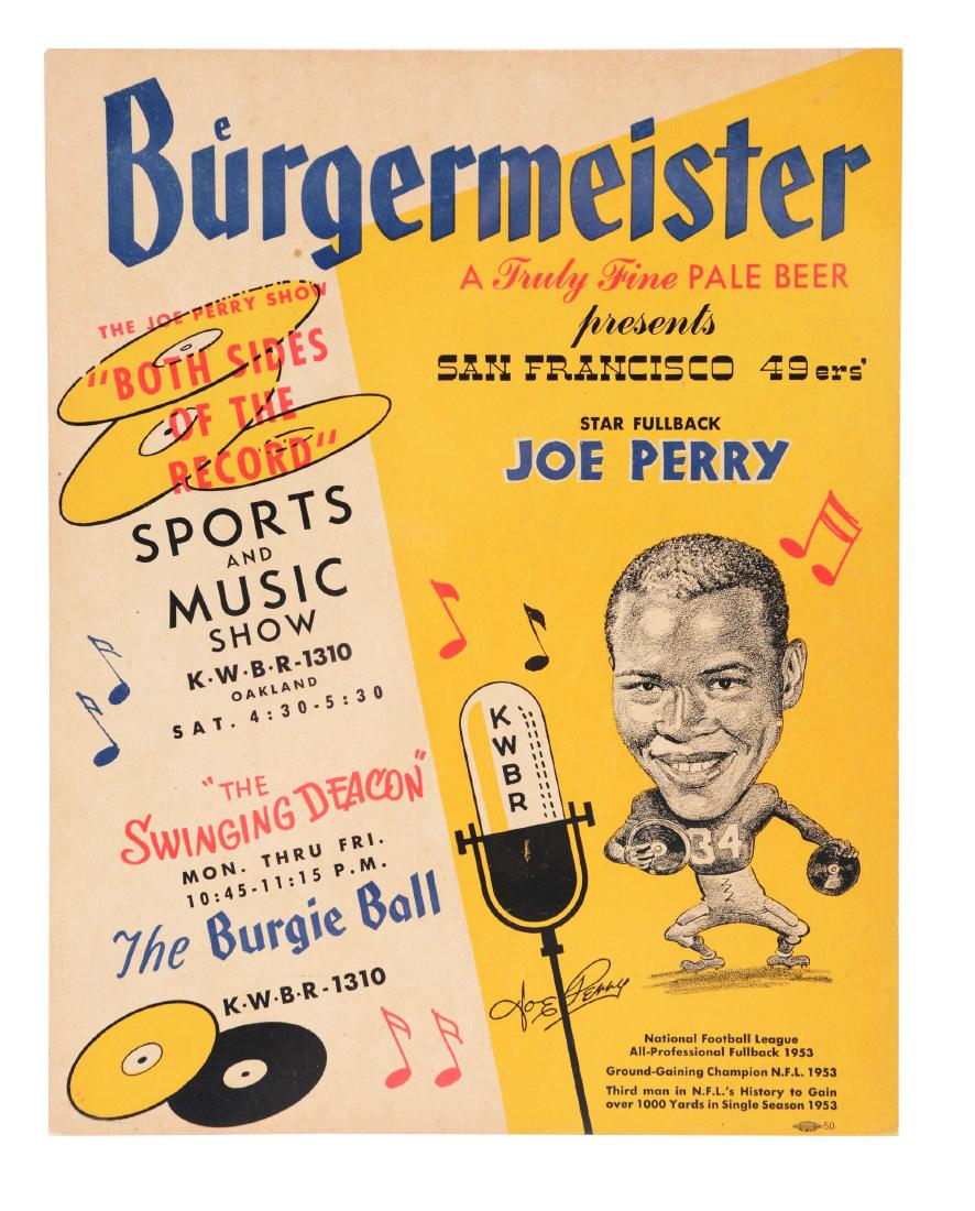 Unusual 1950's Burgermeister Joe Perry Advertising (1 of 1)