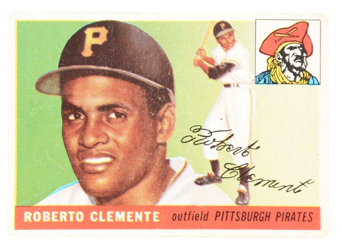 1955 Topps Roberto Clemente Rookie Card. (1 of 2)