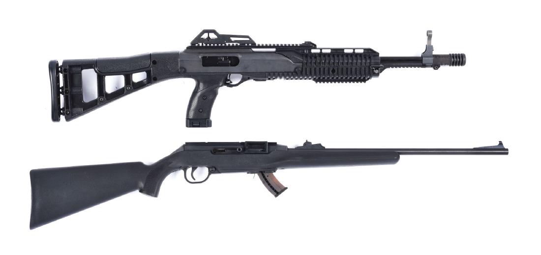 (M) Lot of 2: Semi-Automatic Rifles.: Gun (A) Hi-point, 45 ACP, Model 4595, semi-automatic carbine, serial no. R09321, 19â€ barrel, black composite stock, in excellent condition. Gun (B) Remington Model 522 Viper, magazine fed, semi-au