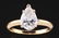 1.50 Carat Pear Shaped Diamond & 14K Yellow Gold