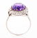 Lot of 2: 18K White Gold, Diamond & Amethyst Ring. - 4