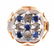 18K Two Toned Gold Watch Ring w/ Tanzanite.
