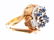 18K Two Toned Gold Watch Ring w/ Tanzanite. - 2