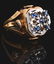 18K Two Toned Gold Watch Ring w/ Tanzanite. - 7