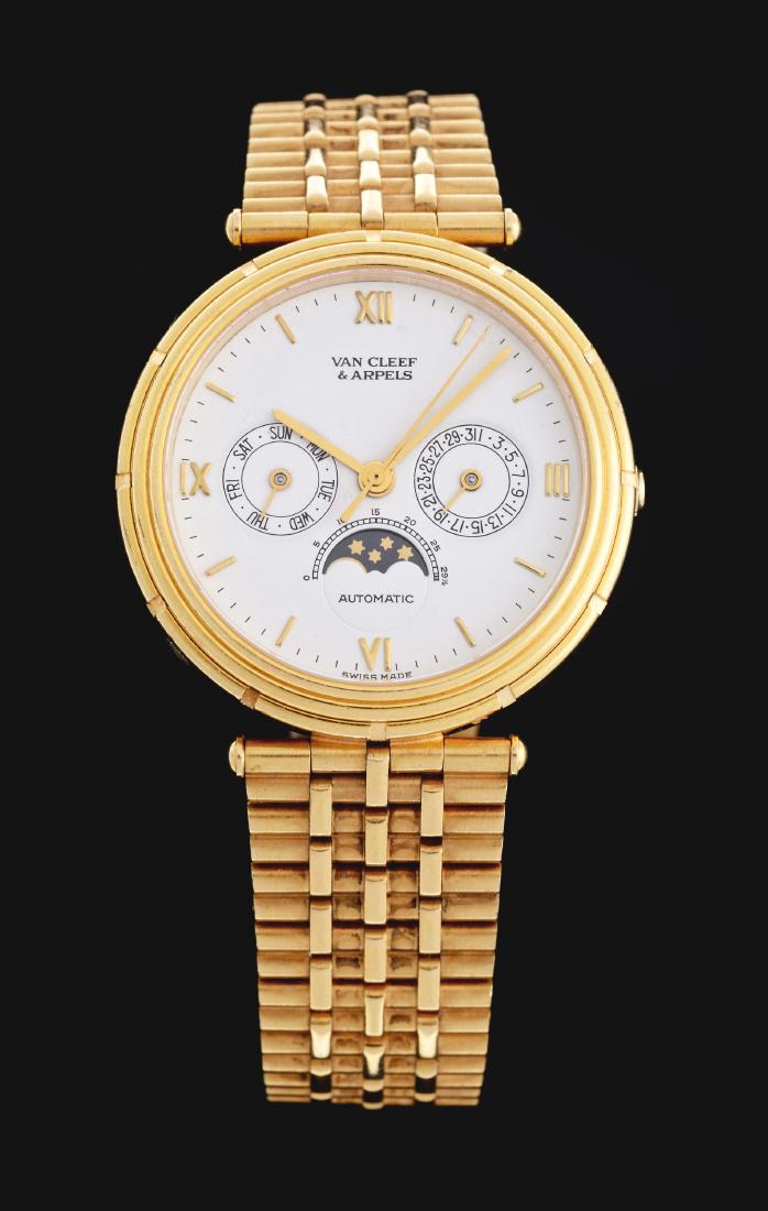 Van Cleef & Arpels 18K Yellow Gold Moonphase Perpetual (1 of 7)