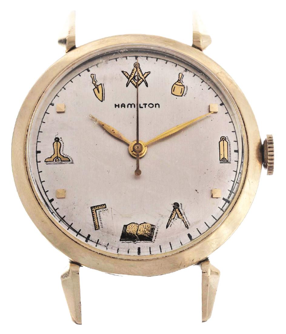 Hamilton Masonic 10k Gold Filled Wrist Watch