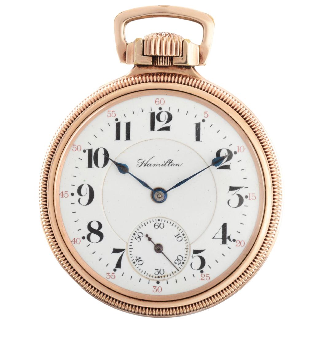 Hamilton 10K Gold Filled 992 Grade Gold Filled Pocket (1 of 2)