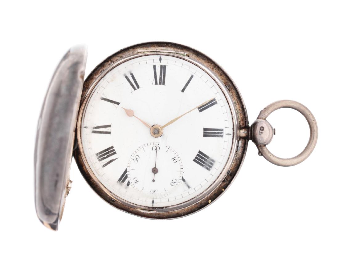 Unsigned Coined Silver Pocket Watch. (1 of 4)