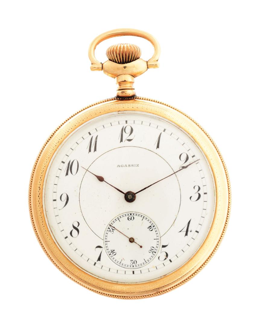 Agassiz Gold Filled Pocket Watch. (1 of 3)