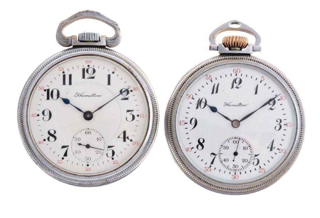 Lot of 2: Hamilton Pocket Watches. (1 of 2)