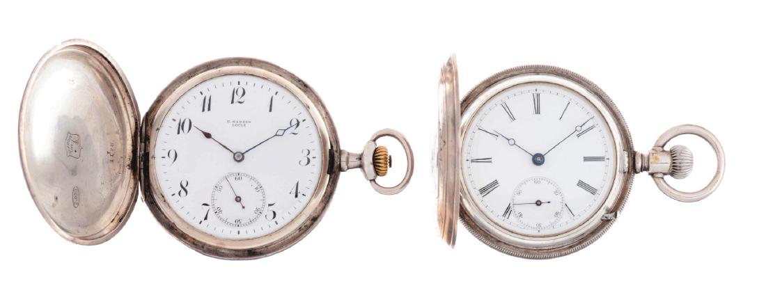 Lot of 2: Longines & Ulysses Nardin Silver Pocket (1 of 2)