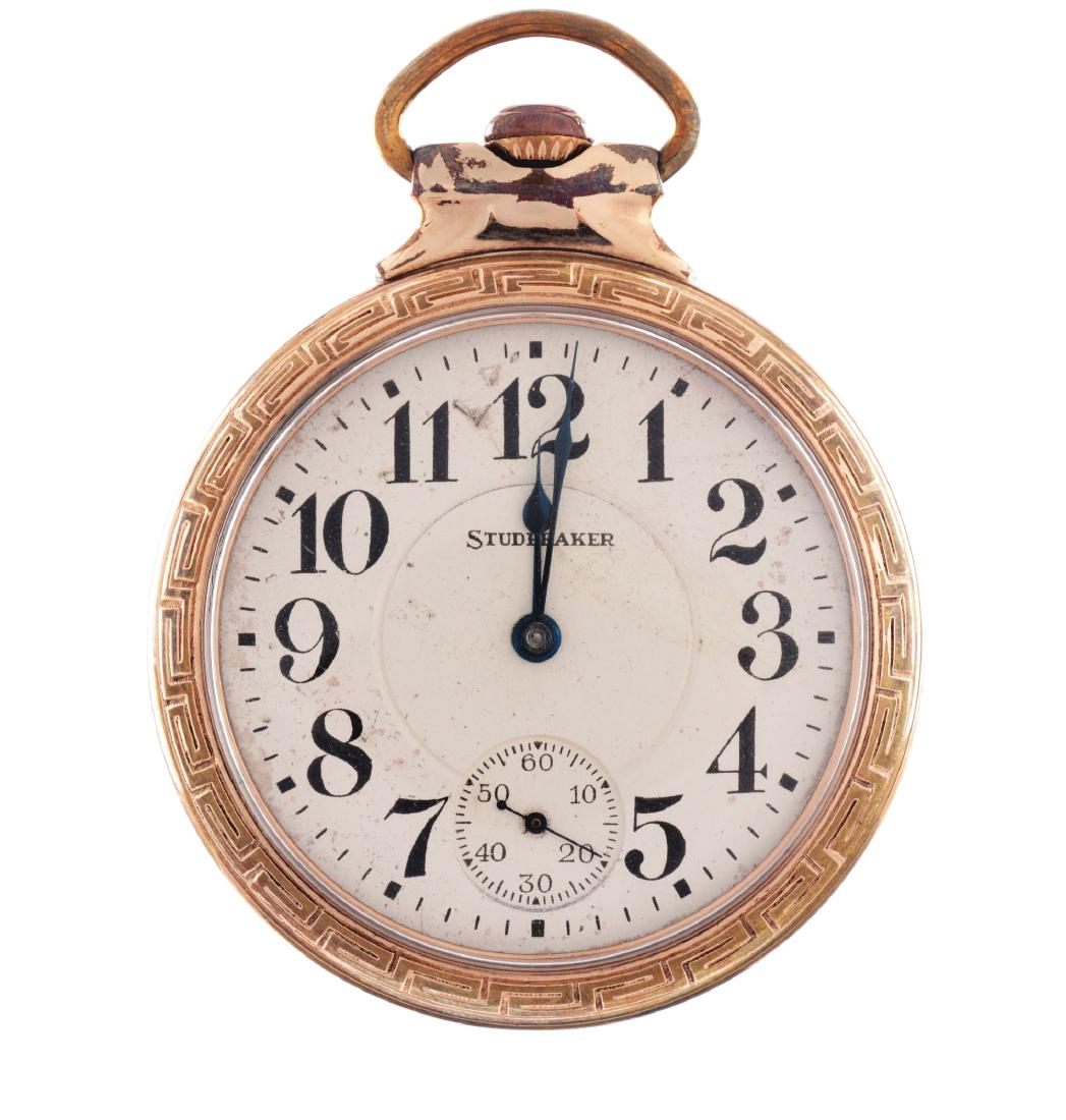 South Bend Studebaker Gold Filled Pocket Watch.