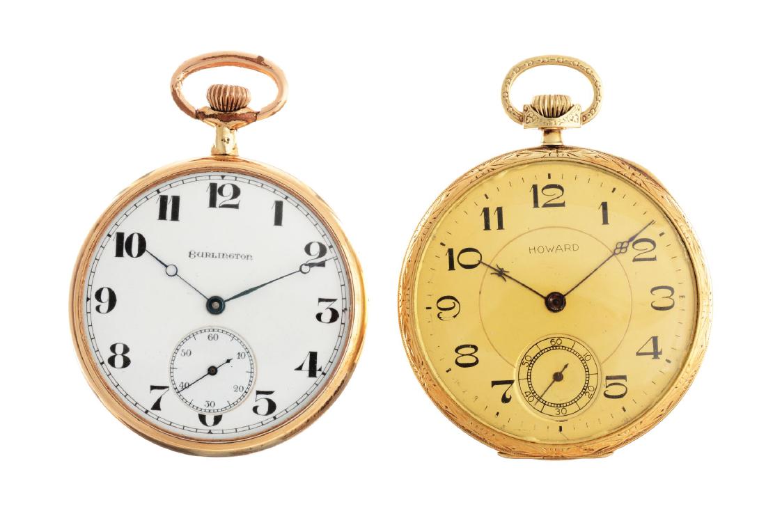 Lot of 2: Yellow Gold Filled Pocket Watches. (1 of 2)
