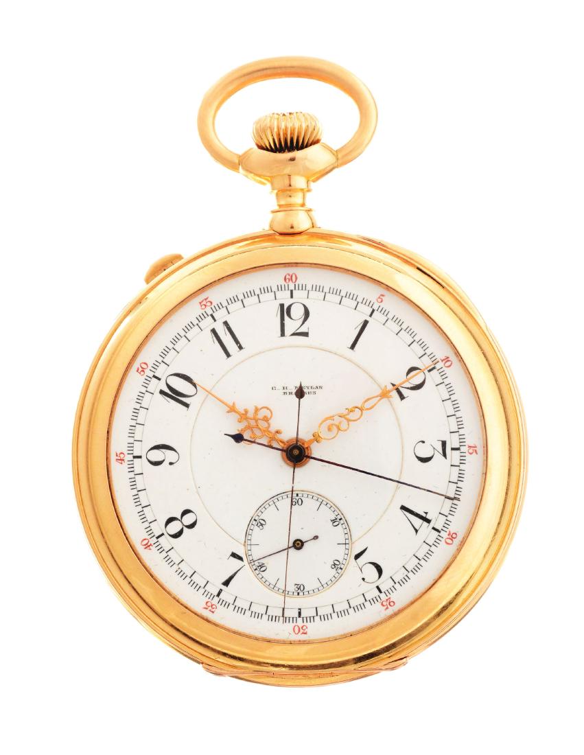 C.H. Meylan 18K Rose Gold Split Second Chronograph (1 of 3)