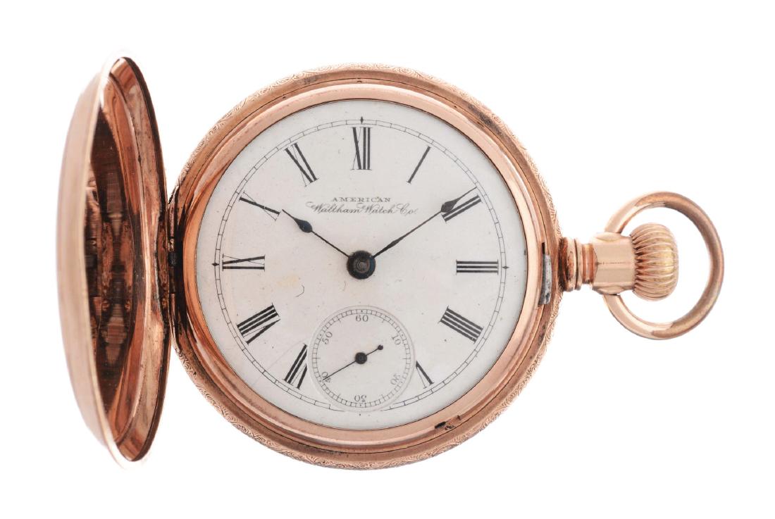 Waltham Multi-Gold & Diamond H/C Pocket Watch w/Horses. (1 of 4)