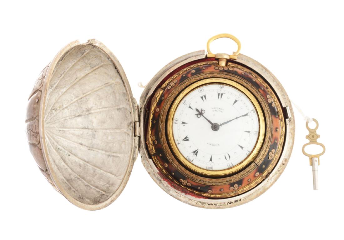 Edward Prior Tri-Cased Fusse 18k Yellow Gold Pocket (1 of 4)