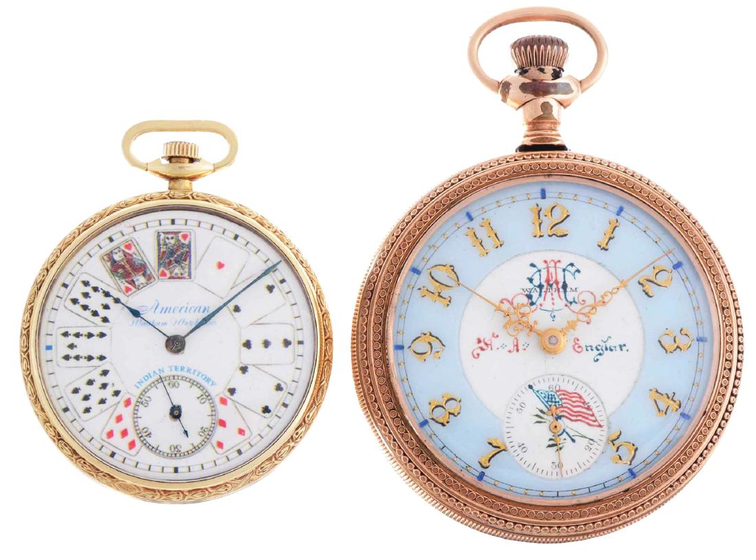 Lot of 2: Waltham Yellow Gold Filled Pocket Watches. (1 of 2)