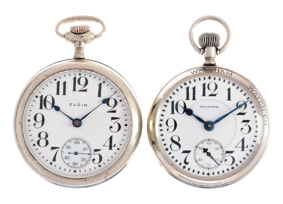 Lot of 2: Elgin & Waltham Pocket Watches. (1 of 2)