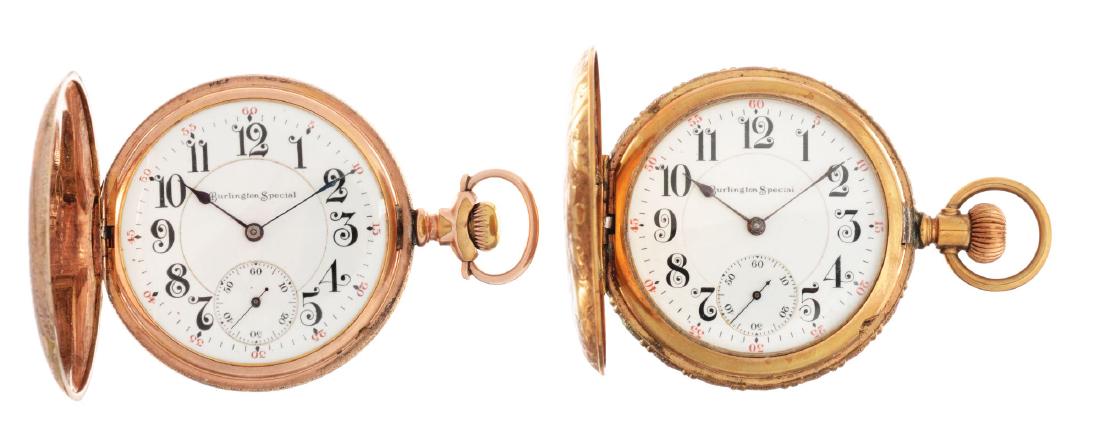 Lot of 2: Burlington Special Base Metal Pocket Watches. (1 of 3)