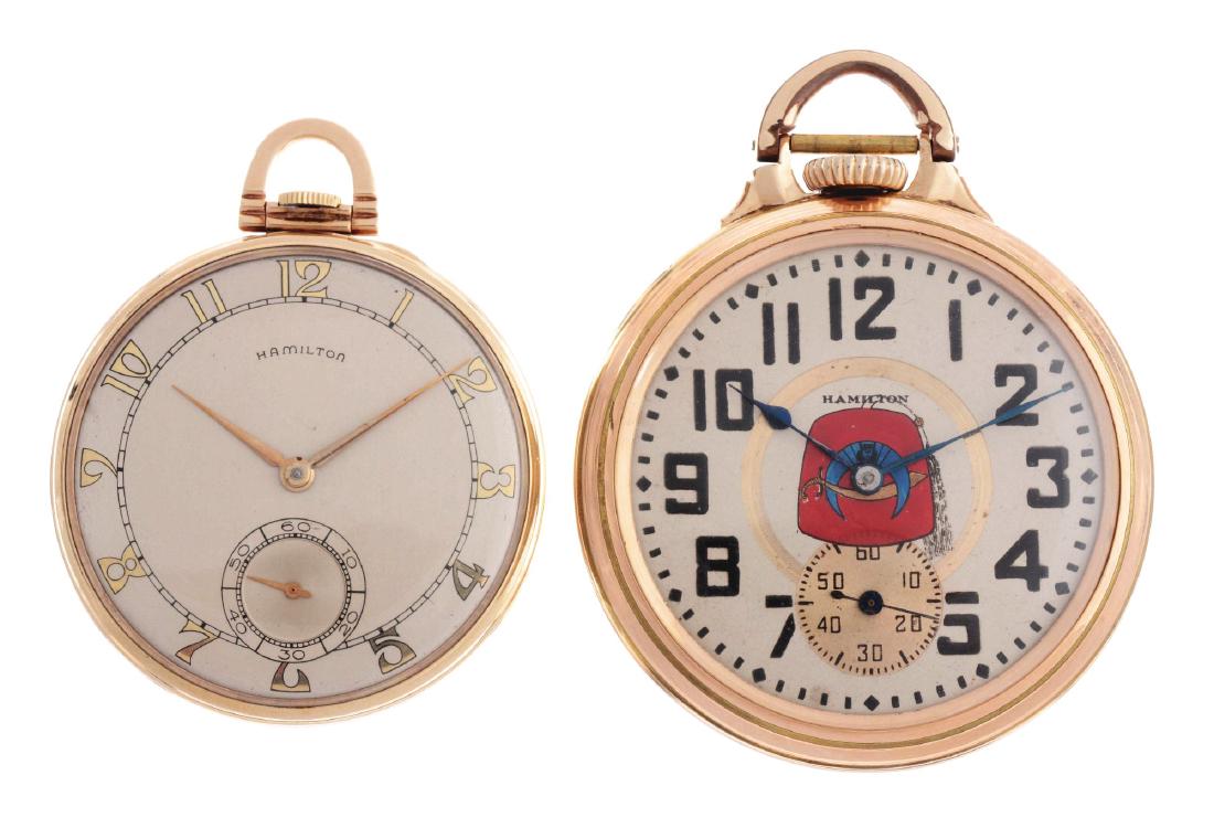 Lot of 2: Hamilton Pocket Watches. (1 of 2)