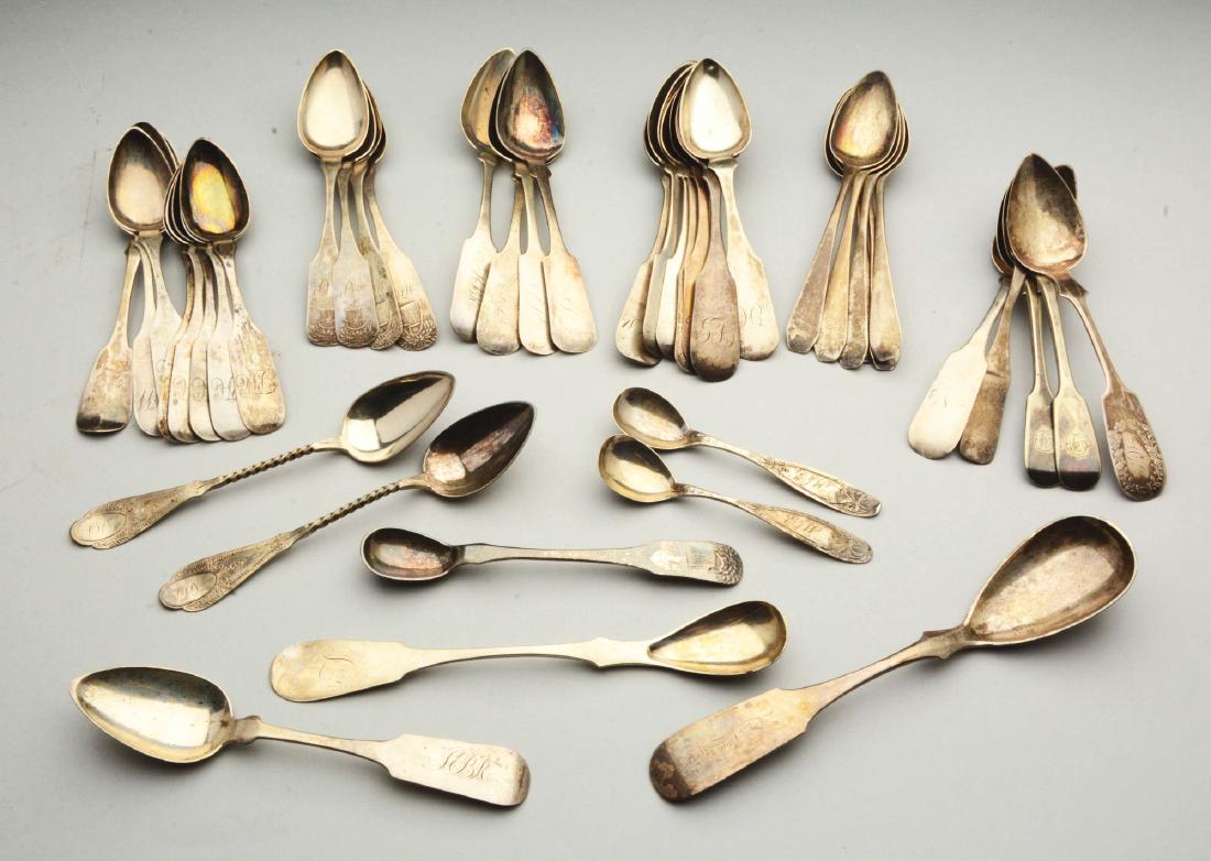 Large Assorted Lot of Coin Silver. (1 of 1)