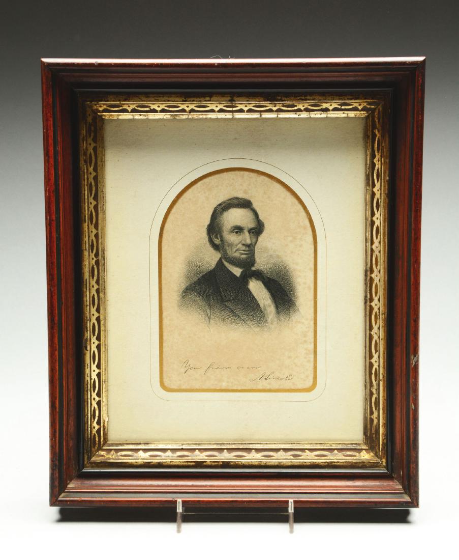President Lincoln Engraving. (1 of 3)