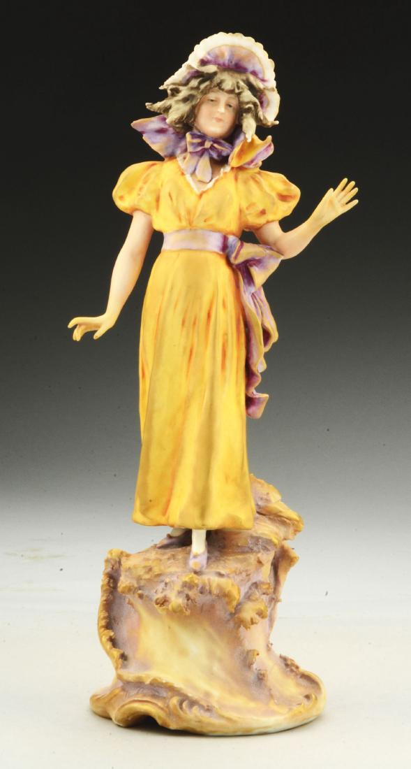 Amphora Ceramic Figure of a Woman with a Bonnet. (1 of 5)