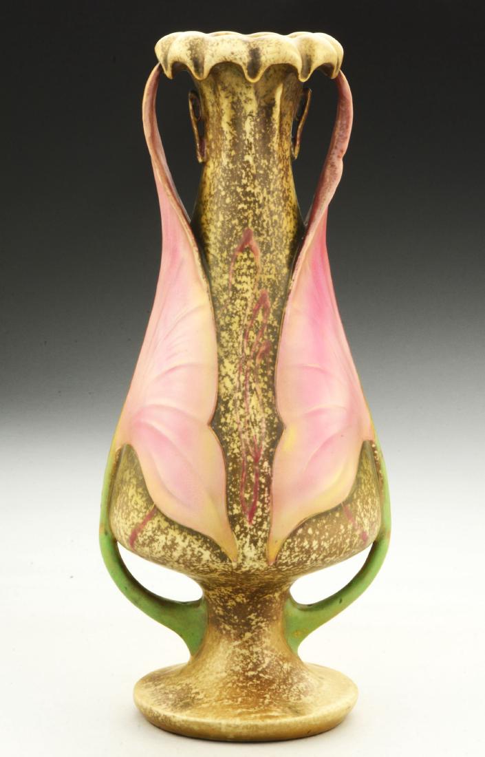 Amphora Ceramic Two Handled Floral Vase. (1 of 6)