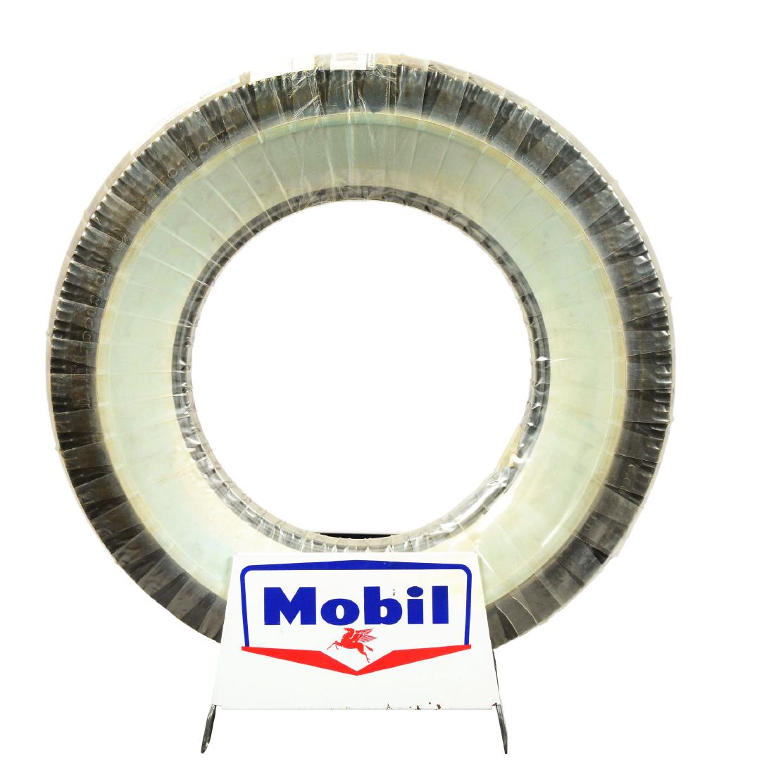 Tin Mobil Tire Stand w/ Pegasus Graphic & New Goodrich (1 of 4)
