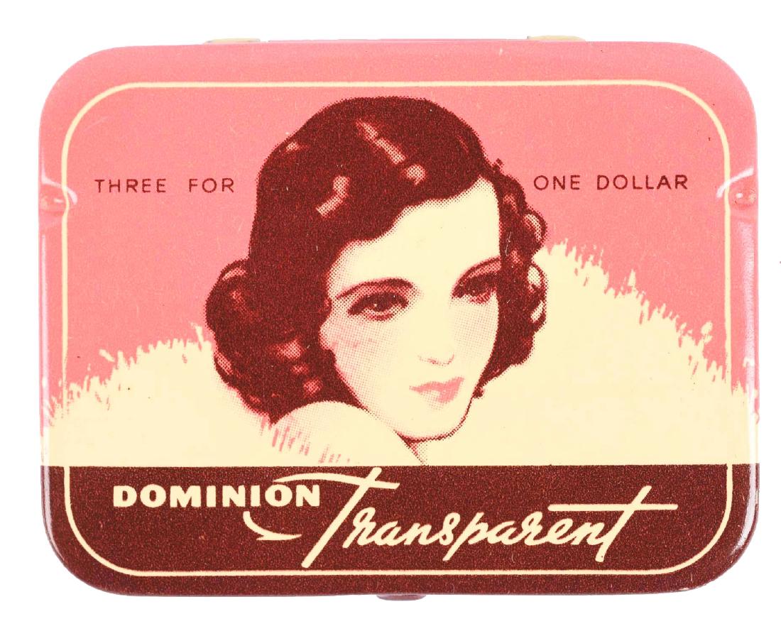 Dominion Transparent Condom Tin. (1 of 2)
