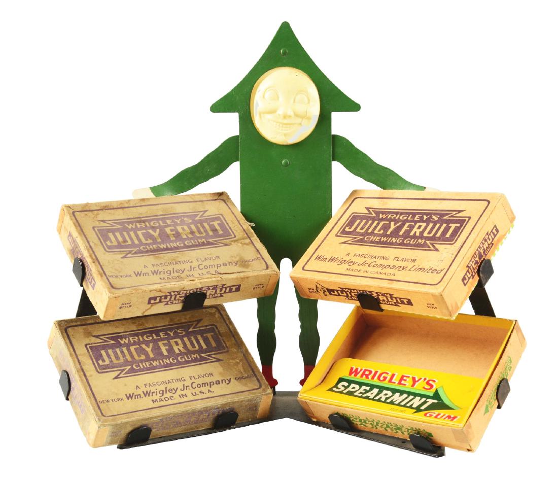 Wrigley's Chewing Gum Display w/ 4 Boxes. (1 of 4)