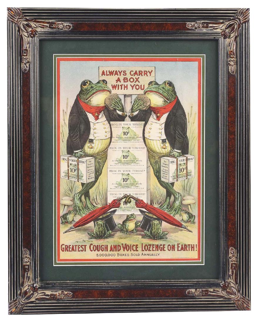 Frog in Your Throat Cough Lozenge Paper Advertising (1 of 1)