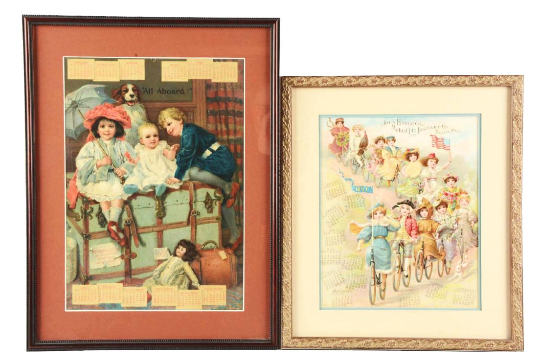 Lot of 2: Insurance Advertising Calendars. (1 of 1)