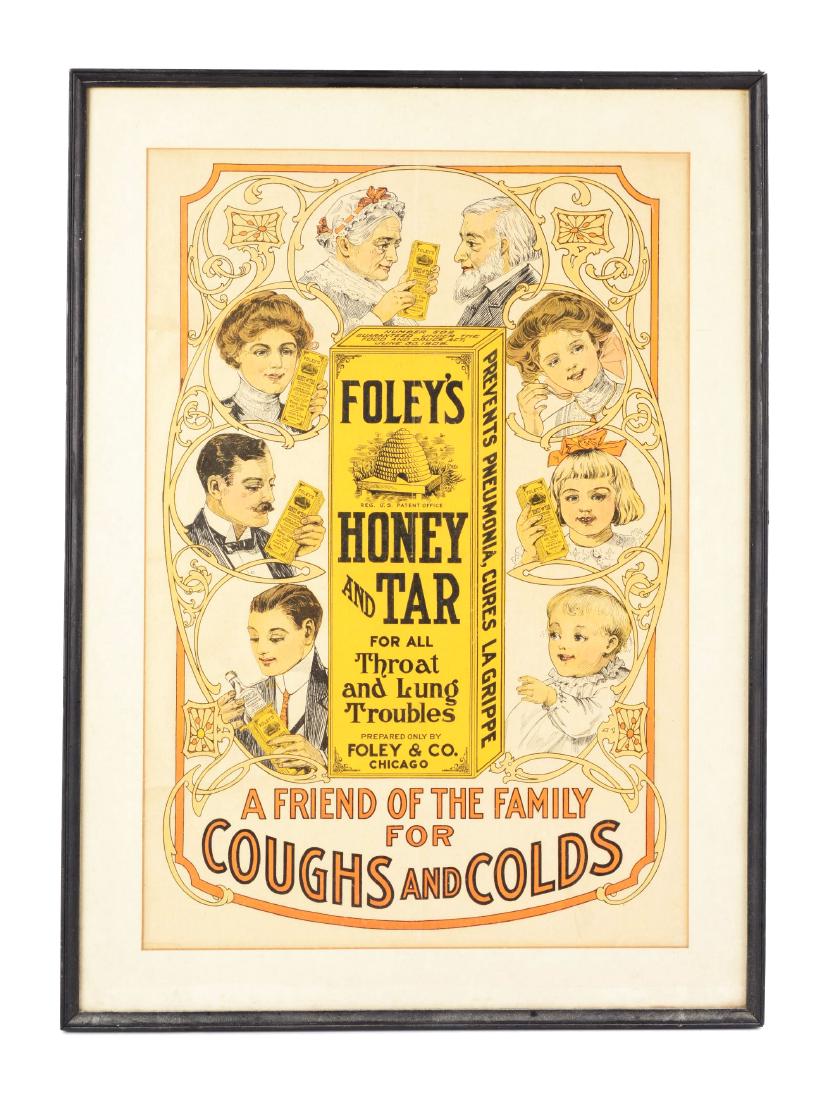 Foley's Honey & Tar Advertising Poster. (1 of 1)