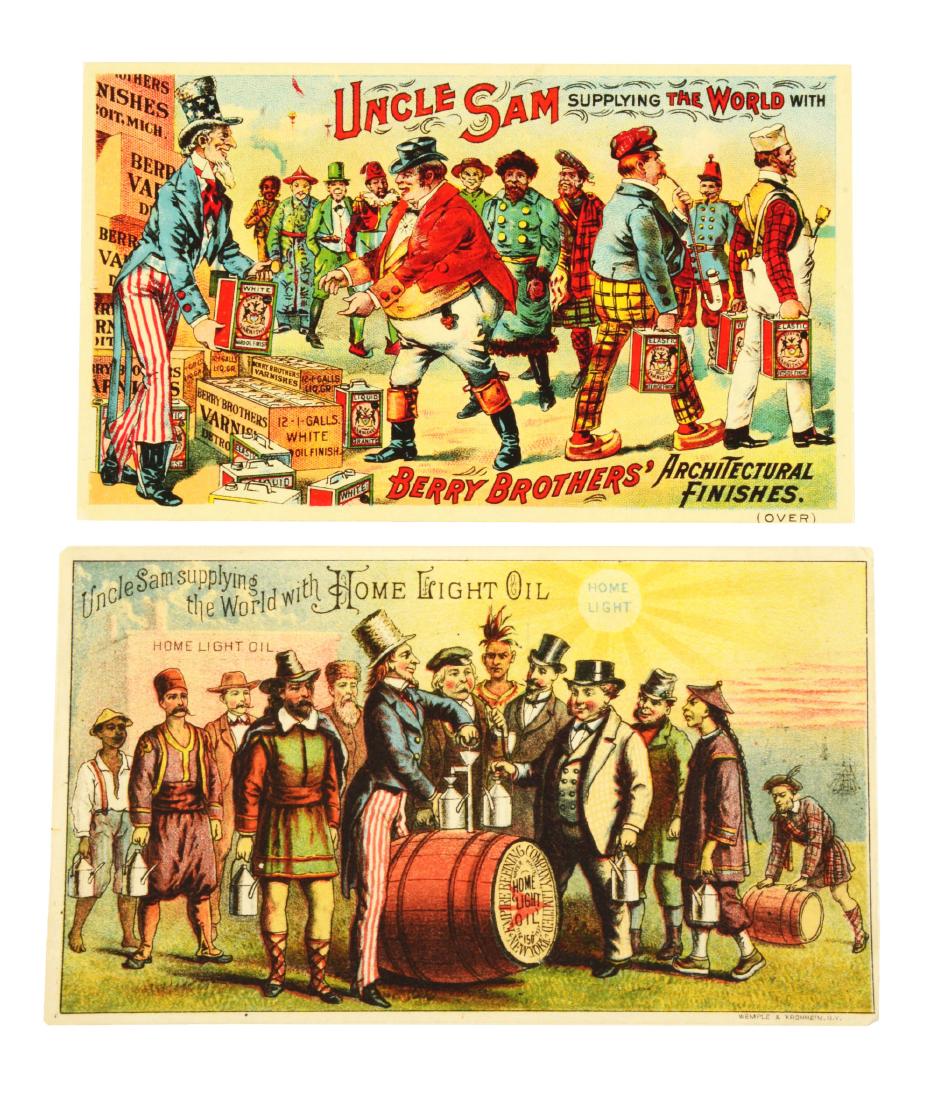 Lot of 10: Uncle Sam Trade Cards. (1 of 5)