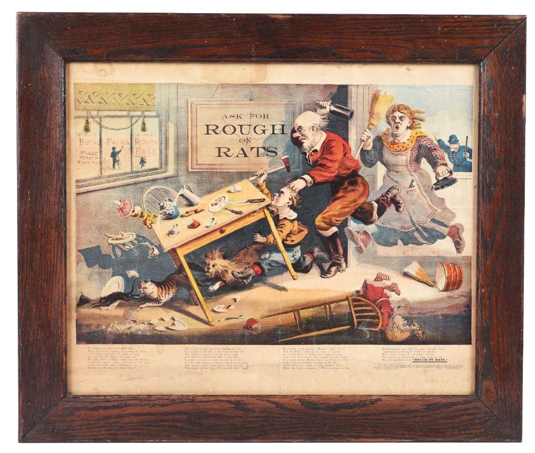 Rough on Rats Paper Advertising Poster. (1 of 1)