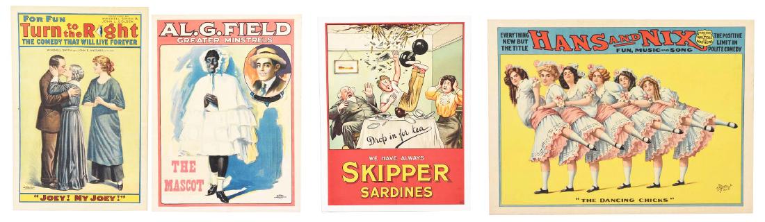 Lot of 4: Assorted Paper Advertising Posters. (1 of 4)