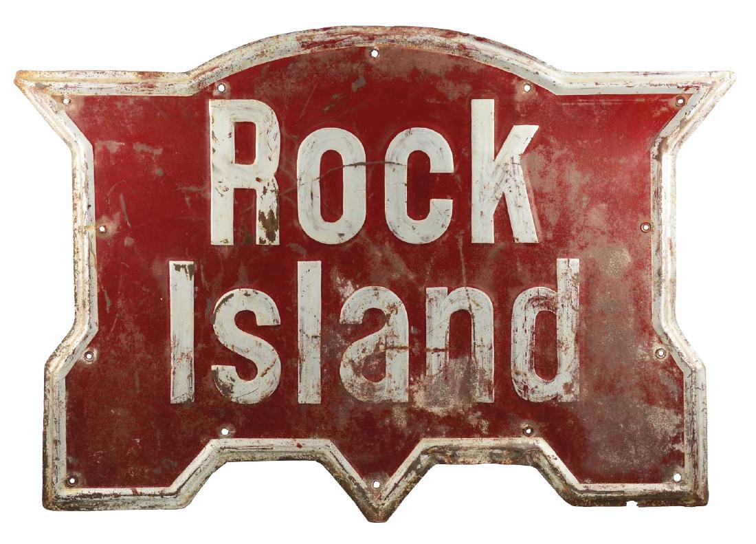 Large Rock Island Diecut Adverting Sign. (1 of 1)