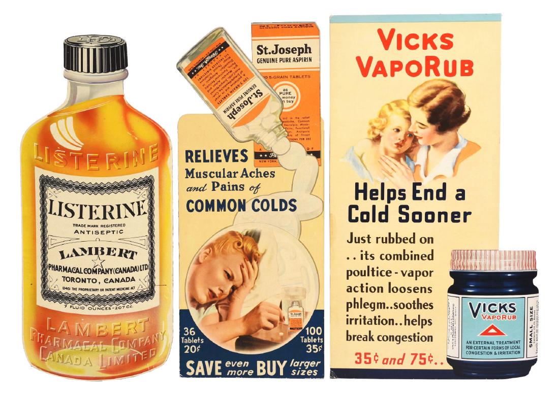 Lot of 6: Assorted Medicine Related Cardboard (1 of 2)