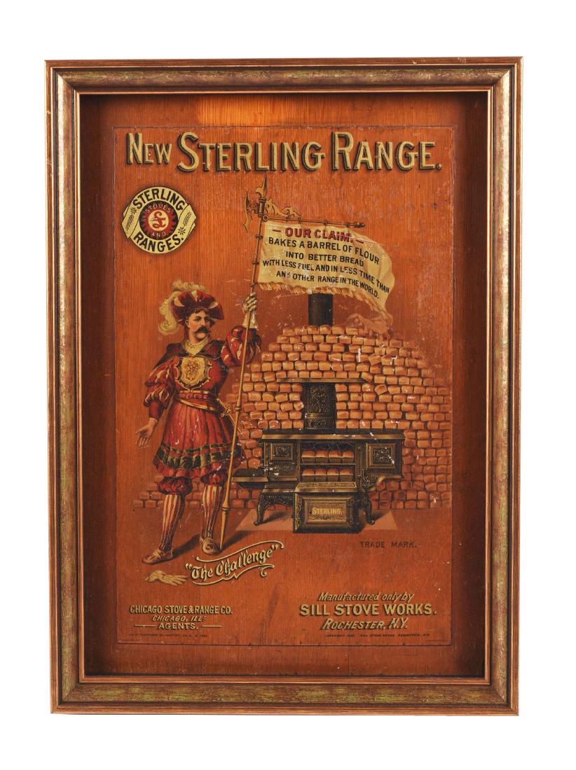 Sill Stove Works Sterling Range Wooden Sign. (1 of 1)